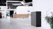 Bica Modell 868 Avfallssortering 3x65 liter Öppna inkast Antracit