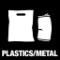 Piktogram Plastics/metal 15x15 cm Konturskuren Vit