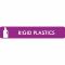 Piktogram Rigid plastics 16x3 cm Självhäftande Lila