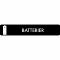 Piktogram Batterier 16x3 cm Självhäftande Svart