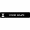 Piktogram Food waste 16x3 cm Självhäftande Svart
