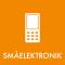 Piktogram Småelektronik 12x12 cm Magnetisk Orange