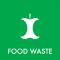 Piktogram Food waste 12x12 cm Magnetisk Grön