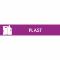 Piktogram Plast 16x3 cm Magnetisk Lila