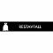 Piktogram Restavfall 16x3 cm Magnetisk Svart