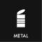 Piktogram Metal 12x12 cm Magnetisk Svart