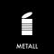 Piktogram Metall 12x12 cm Magnetisk Svart