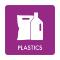 Piktogram Plastics 10x10 cm Självhäftande Lila