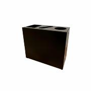 Bica Modell 849 Avfallssortering 3x30 liter Formade inkast Svart