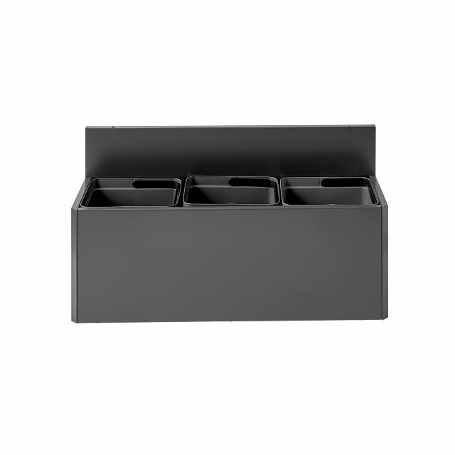 Bica Modell 812 Avfallssortering 3x15 liter Vägghängd Antracit