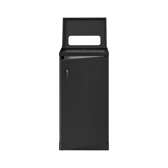 Bica Modell 824 Avfallsbehållare 95 liter Pantbehållare med lås Antracit
