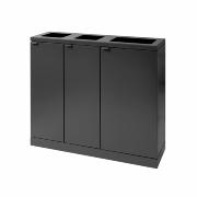 Bica Modell 829 Avfallssortering 2x65 + 1x95 liter Öppna inkast Antracit