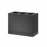 Bica Modell 830 Avfallssortering 3x10 liter Öppna inkast Antracit