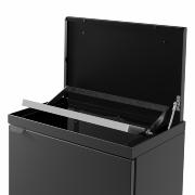 Bica Modell 854 Avfallsbehållare 95 liter Lyftbart lock Antracit