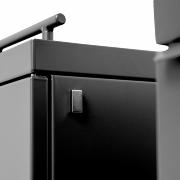 Bica Modell 860 Avfallsbehållare 65 liter Lyftbart lock Antracit