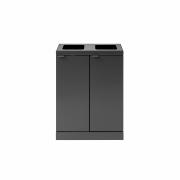 Bica Modell 871 Avfallssortering 2x45 liter Öppna inkast Antracit
