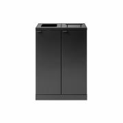 Bica Modell 874 Avfallssortering 2x65 liter Lyftbart lock/öppet inkast Antracit