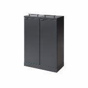 Bica Modell 877 Avfallssortering 2x65 liter Lyftbart lock Antracit