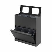 Bica Modell 880 Avfallssortering 80 liter Upp till 11 fraktioner Antracit