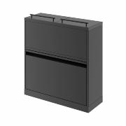 Bica Modell 881 Avfallssortering 80 liter Lyftbart lock/Upp till 11 fraktioner Antracit