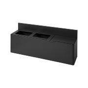 Bica Modell 911 Avfallssortering 3x20 liter Lyftbart lock/vägghängd Antracit