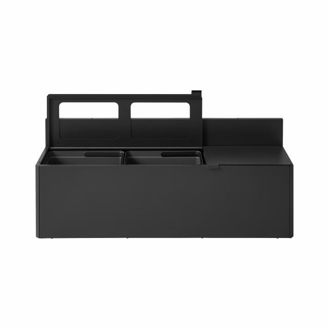 Bica Modell 911 Avfallssortering 3x20 liter Lyftbart lock/vägghängd Antracit