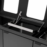 Bica Modell 955 Avfallssortering 2x65 + 2x45 liter Med hyllor och lock Antracit