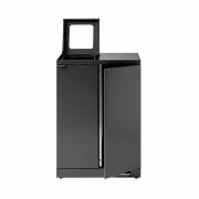 Bica Modell 974 Avfallssortering 2x65 liter Fotpedal/öppet inkast Antracit 