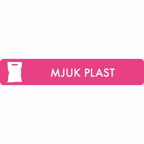 Piktogram Mjuk Plast 16x3 cm Självhäftande Rosa
