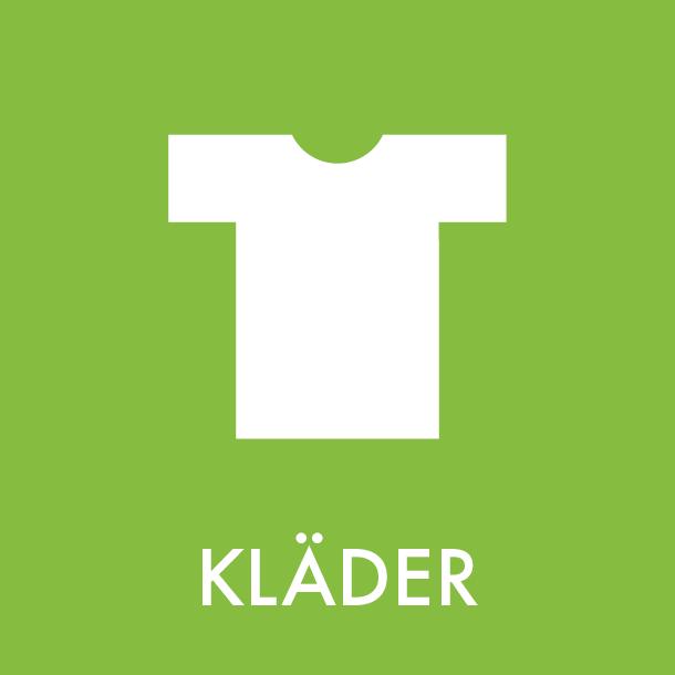 Piktogram Kläder 12x12 cm Magnetisk Ljusgrön