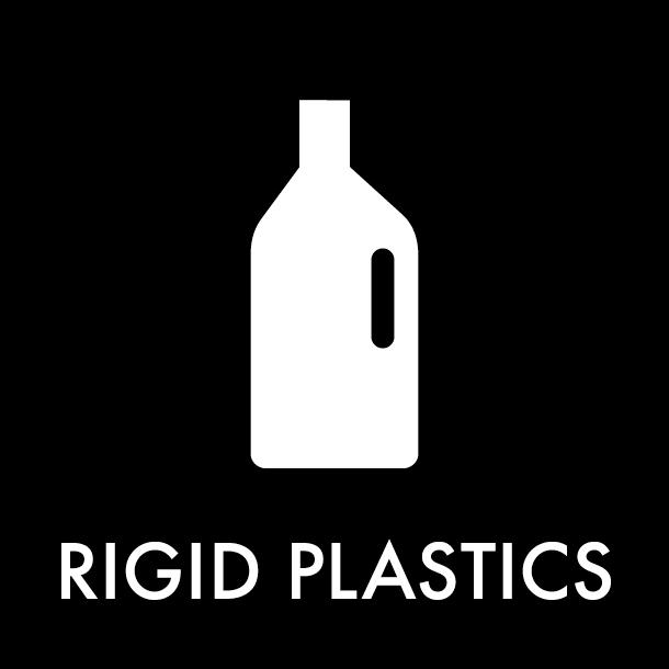 Piktogram Rigid Plastics 12x12 cm Magnetisk Svart
