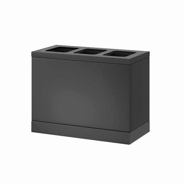 Bica Modell 830 Avfallssortering 3x10 liter Öppna inkast Antracit