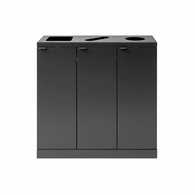 Bica Modell 869 Avfallssortering 3x65 liter Formade inkast Antracit