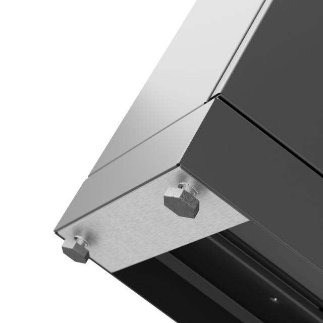 Bica Modell 883 Avfallssortering 4x45 liter Lyftbart lock/öppna inkast Antracit