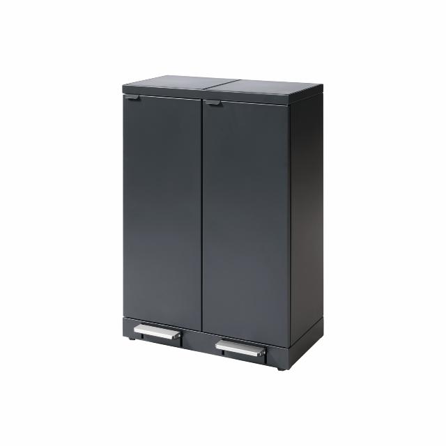 Bica Modell 975 Avfallssortering 2x65 liter Fotpedaler Antracit