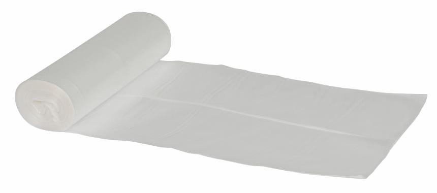 Plastpåsar 60 liter LDPE, återvunnen Transparent