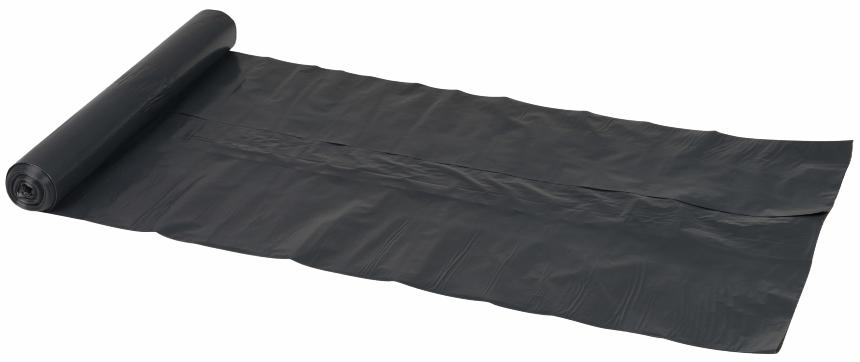 Plastpåsar 100 liter LDPE, återvunnen Svart